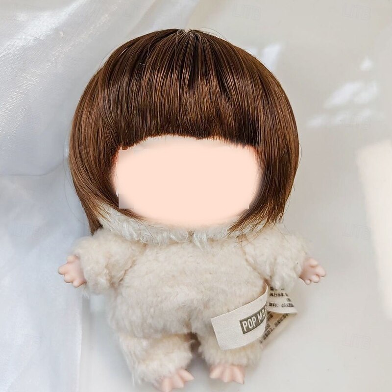 Doll Wig High Temperature Fiber Cute Kawaii Hair Wig Hair Accessories for 6.7in Doll or Blind Box Figure2