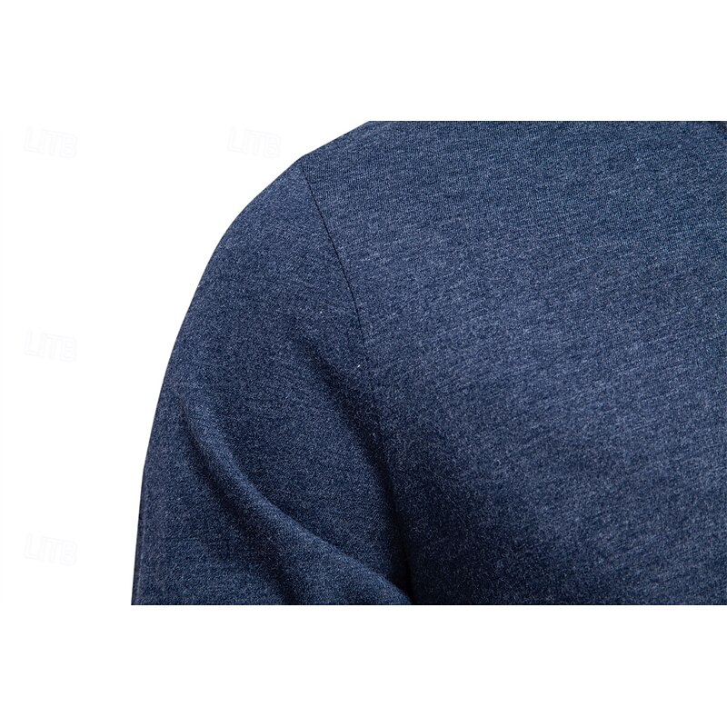 Men's Cotton Shirt Long Sleeve Plain Cool Daily Casual Color Block Buttons Henley School Training Outdoor All Seasons Colored Gray Dark Navy khaki Henley T-Shirt4