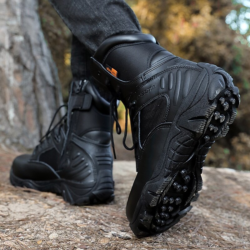 Men's Desert Army Combat Boots – Breathable Suede Military Tactical Boots with Ankle Protection for Outdoor Hiking, Camping and Workwear3