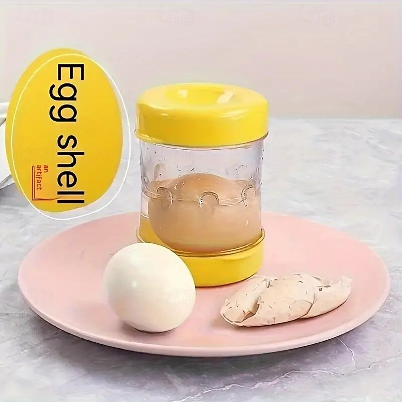 Egg Shell Remover Shaker – Manual Hard Boiled Egg Peeler and Separator, Durable PP Kitchen Gadget for Easy Shell Removal3