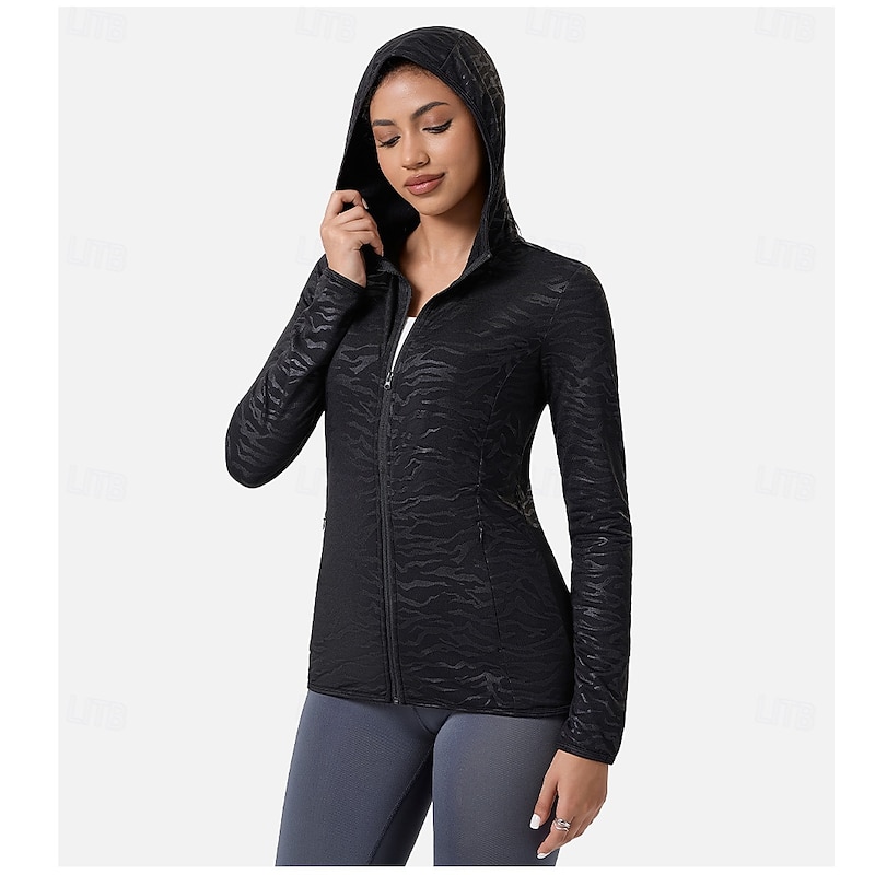 Women's Cycling Jacket Windbreaker Winter Warm Cycling Bike Jacket Hoodie Black White Gray+White Bike Wear2