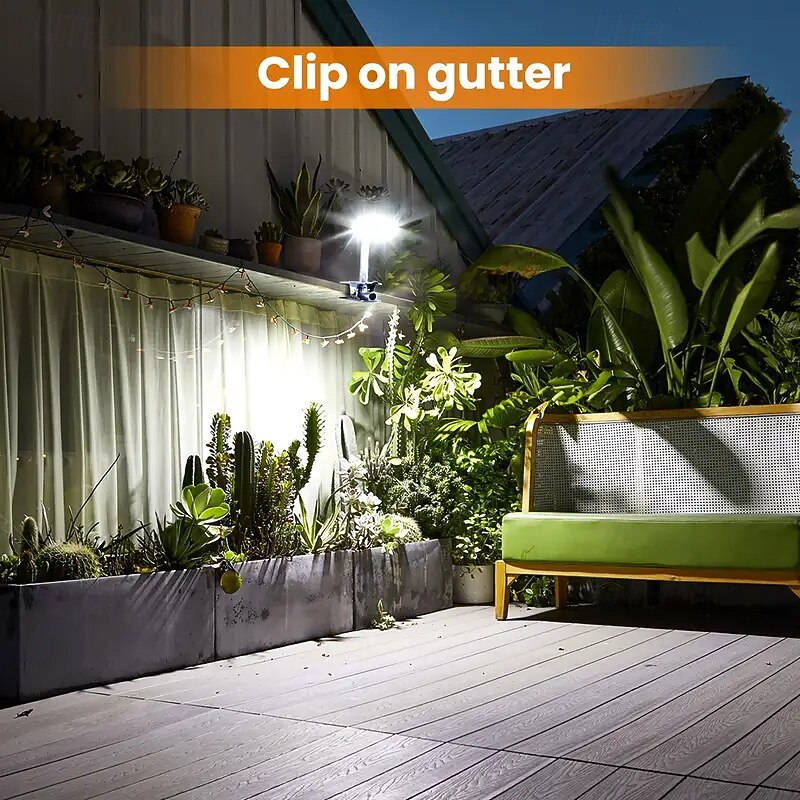 Solar Outdoor Wall Light IP65 Waterproof 600 Lumens Outdoor Solar Light Easy Clip-On Installation 3 Modes for Gardens Garages Fences and Patios Solar Outdoor Waterproof Light3