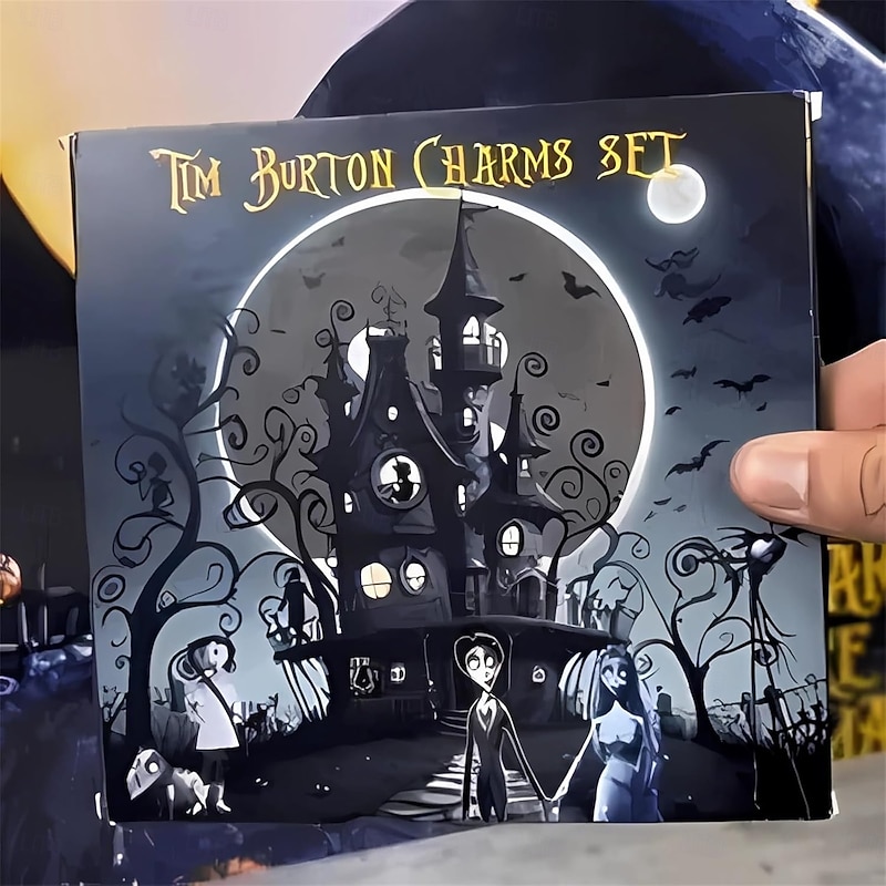 Christmas Advent Calendar Treasures Charm Bracelet Bead Bulk Set Advent Calendar 2025 Jewelry DIY Ornament Making Kit Horror Favors Night Countdown Decorations Before Christmas Gift3