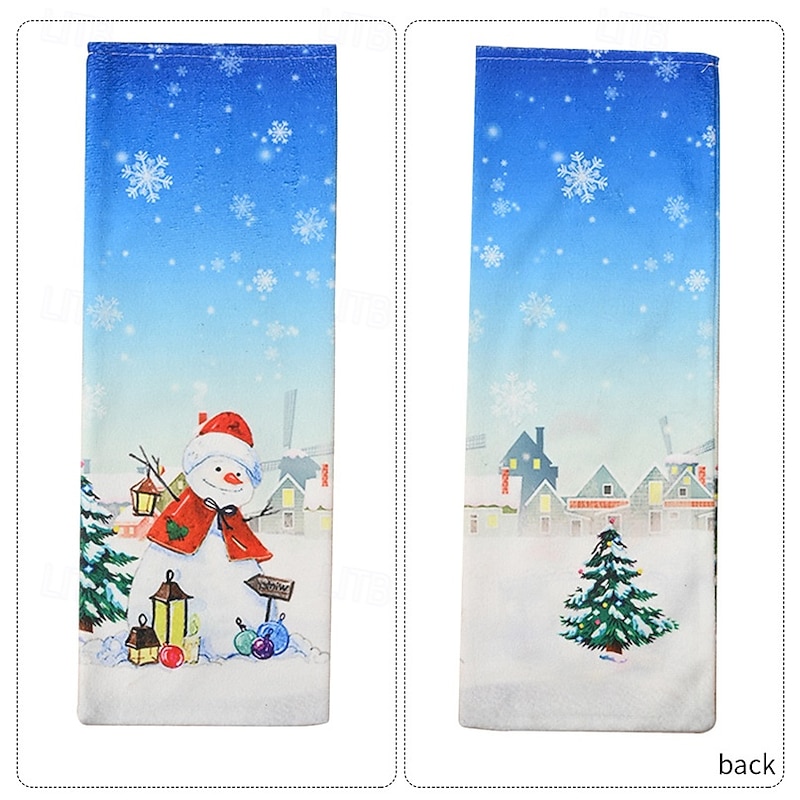 3 Pack Christmas Wine Bottle Covers, Santa Claus Champagne Bags, Soft Fabric Holiday Wine Bottle Holders, Xmas Party Table Decorations, Reusable Gift Wrapping Accessories3