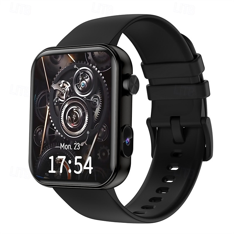 P51 Smart Watch 1.91 inch Smartwatch Fitness Running Watch Bluetooth Stopwatch Pedometer Call Reminder Sleep Tracker Heart Rate Monitor Compatible with Android iOS IP 67 Touch Screen Heart Rate2