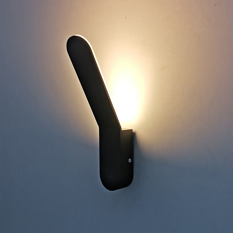 Modern Outdoor Rotating Wall Light Black LED Wall Light Outdoor Light for House Porch Garage IP65 Waterproof3