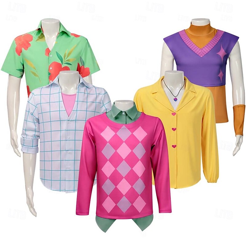 Korean Idol Inspired Pop Star Costume Fancy Dress Virtual Idol Movie Cosplay for Men's Adults Halloween Carnival Performance Comic Con Anime Expo