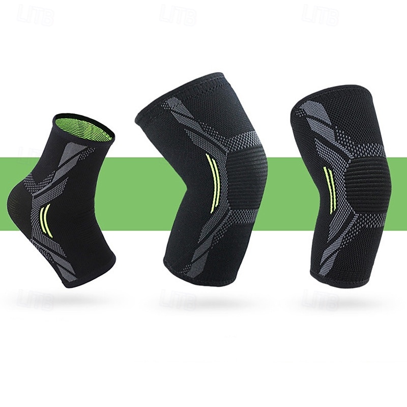 Men Anti-slip Plain Knee Pain Knee Support 2 Pack Sports Compression Knee Brace For Workout ACL3