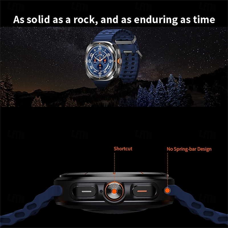 HD8ultra Smart Watch 1.46 inch Smartwatch Fitness Running Watch Bluetooth Temperature Monitoring Pedometer Call Reminder Compatible with Android iOS Women Men Long Standby Hands-Free Calls Waterproof4