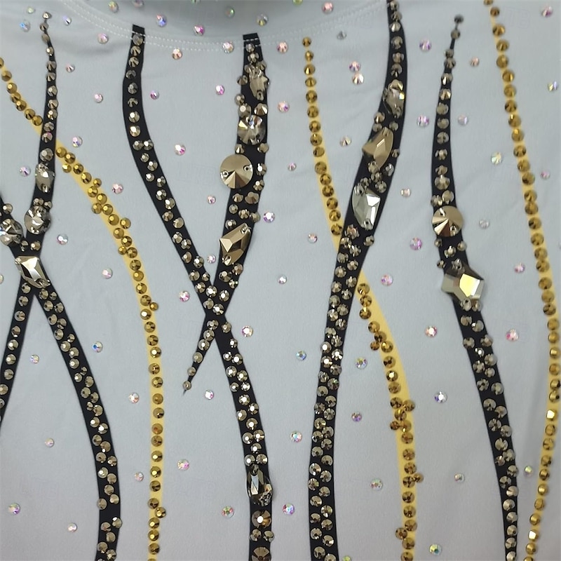 Men's Figure Skating Performance Costume Training Suit Top Grey Gradient Comfortable Design3