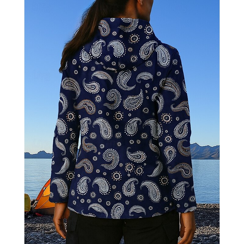 Women's Outdoor Jacket Hiking Jacket waterproof jacket Outdoor Waterproof Windproof Quick Dry Breathable Hiking Outfits Hiking Clothes Spring Autumn / Fall Jacket Hunting Climbing Camping / Hiking2