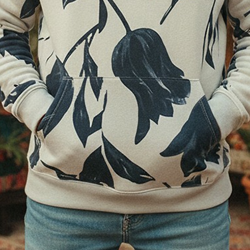 Men's Boho Paisley Damask Flower / Floral Hoodie Fashion Daily Hooded Vacation Party Streetwear Pink Blue Printing Fall Winter Designer3