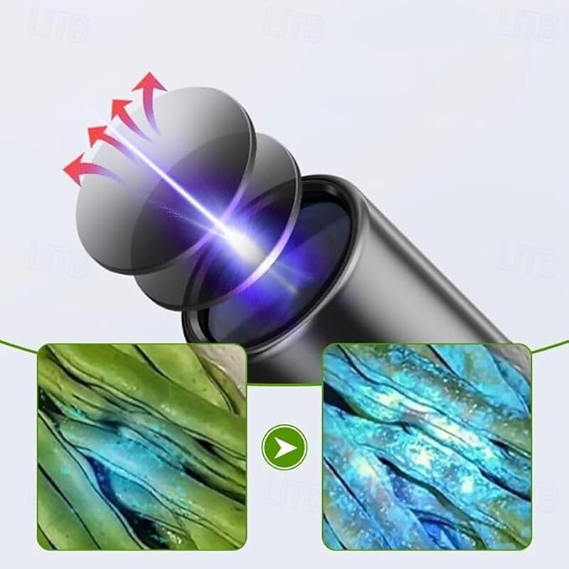 Black Light UV Light, 365nm Mini Powerful Rechargeable UV Flashlight, USB-C Ultraviolet Blacklight Flashlight, Portable Pet Urine Detector for Resin Curing, Uranium Glass, Rocks, Scorpion3