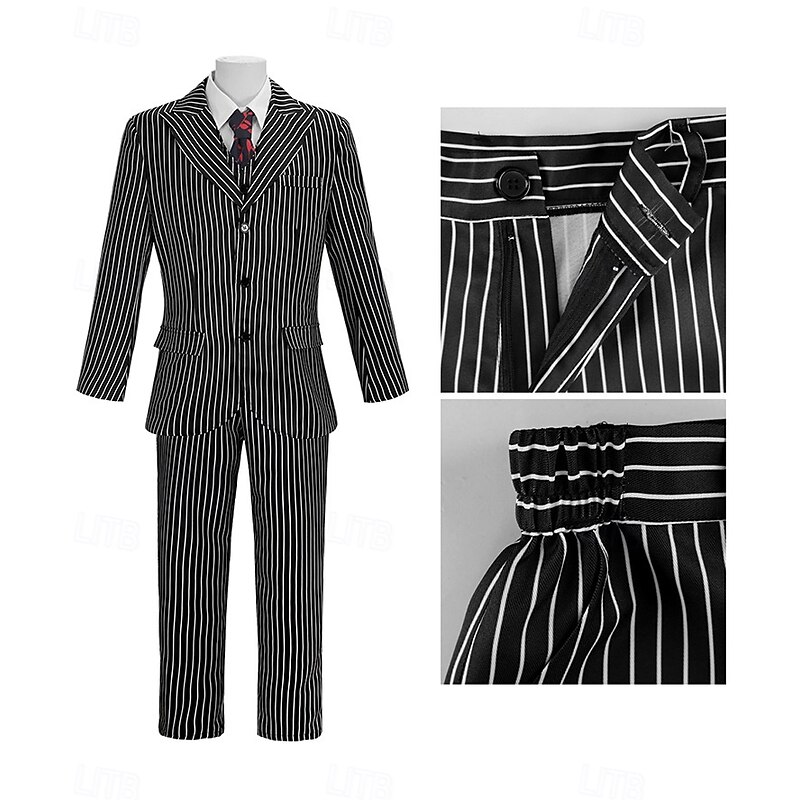 Gothic Horror Dark Academia Coat Blouse / Shirt Pants Gothic Movie Cosplay for Men's Adults Masquerade4