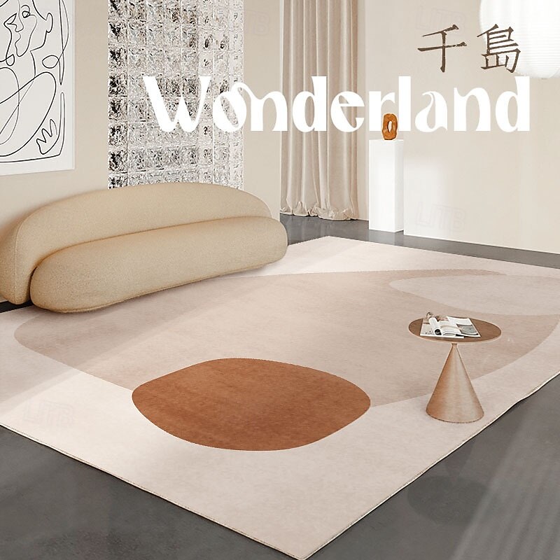 Nordic Style Area Rug, Warm Tone Large Carpet for Living Room, Soft Bedroom Floor Mat, Modern Luxury Sofa & Coffee Table Rug, Full Coverage Home Decoration3
