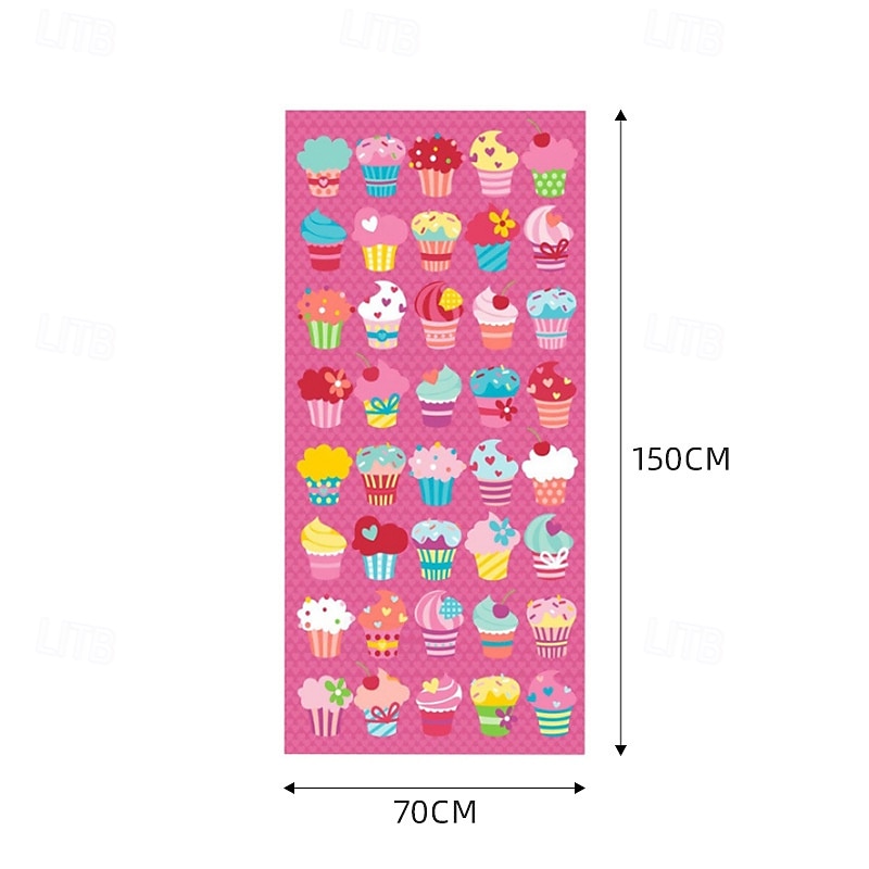 Microfiber Beach Towel, Absorbent Sports Towel, Quick-Dry Swimming Bath Towel, Adult Size with Reactive Print