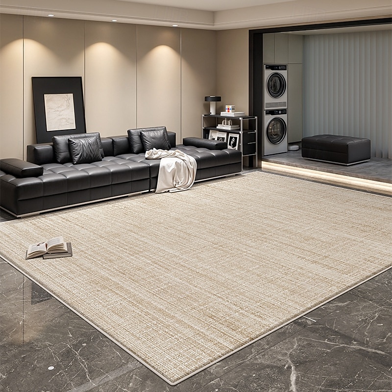 Italian Minimalist Area Rug, Luxury Modern Carpet for Living Room or Bedroom, Waterproof Stain-Resistant Floor Mat, Easy-Care Dirt-Resistant Sofa Rug