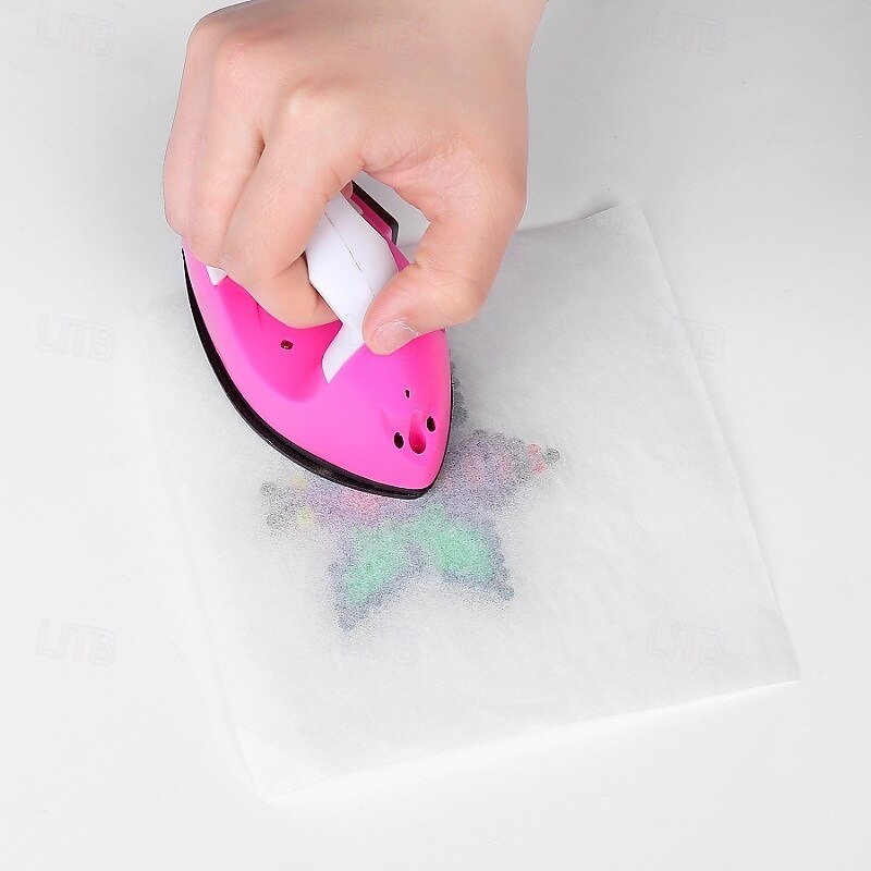 Mini Craft Iron Mini Heat Press Small Iron Portable Handy Tiny Flatiron with Charging Base Accessories for Fuse Beads Patch DIY Shoes T-Shirts Heat Transfer Vinyl Projects2