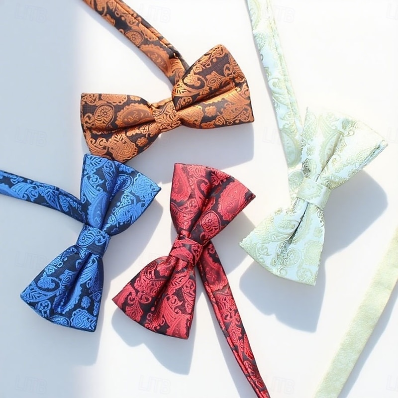 Men's Bow Tie Office / Business Traditional / Classic Plaid / Striped / Chevron / Round Formal Evening Date Quinceañera & Sweet Sixteen