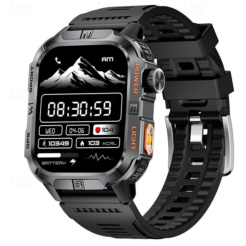 GTH3 Smart Watch 2.01 inch Smartwatch Fitness Running Watch Bluetooth Pedometer Call Reminder Activity Tracker Sleep Tracker Heart Rate Monitor Compatible with IP68 Touch Screen Heart Rate Monitor2