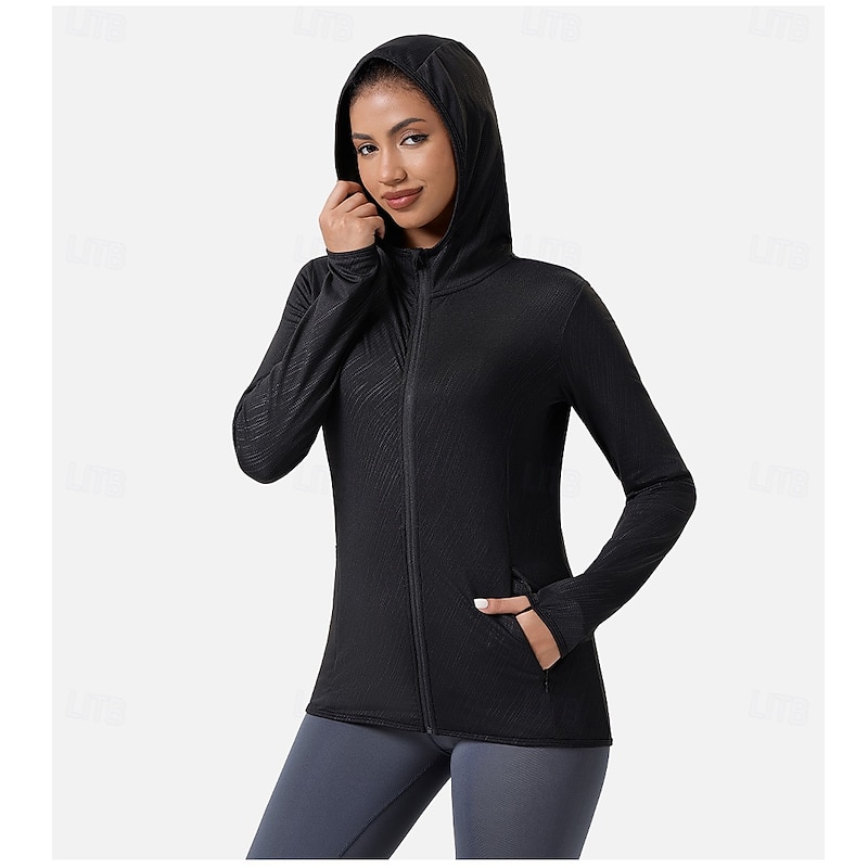 Women's Cycling Jacket Windbreaker Winter Warm Cycling Bike Jacket Hoodie Black White Gray+White Bike Wear4