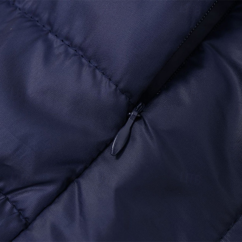 Men's Winter Coat Puffer Jacket Pocket Polyster Vacation Daily Wear Date Regular Fashion Casual Comfortable Thermal Warm Fall Winter Solid / Plain Color Black Light Grey Dark Blue Puffer Jacket2