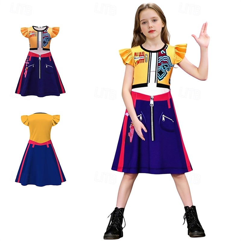 Korean Idol Inspired Idol Pop Star Dress Virtual Idol Movie Cosplay for Girls' Kid's Halloween Carnival Performance Comic Con Anime Expo