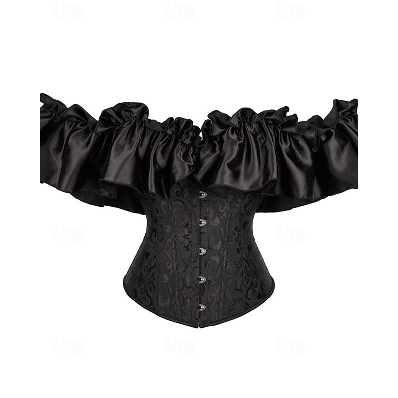 Women's Corset Shapewear Waist Cincher Shapewear Sexy Corset Sexy Sweet Pure Color Ruched Backless Vacation Street Date Sleeveless Corset Black White Beige Spring Fall Tailored Fit