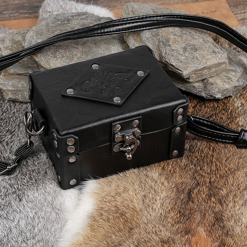Retro Vintage Medieval Renaissance Bag Cross Body Bag Viking Alchemist Fancy Dress Men's Women's Unisex Viking Fantasy Halloween Carnival Performance LARP Ren Faire Adults' Bag All Seasons2