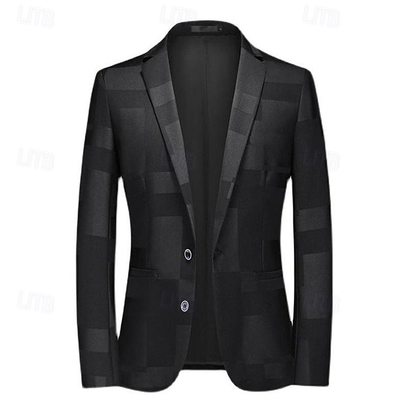 Men's Plaid Long Sleeve Turndown Vintage Business Work Wear to work Going out Buttons Print4