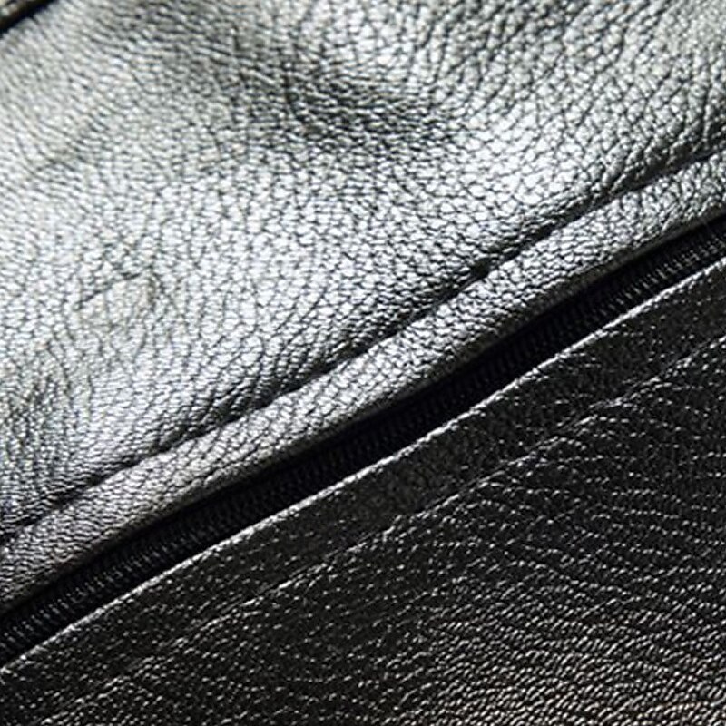 Men's Vest Gilet Outdoor Daily Fashion Casual Spring Fall Pocket Buttons Faux Leather Comfortable Plain Single Breasted One-button V Neck Regular Fit Black Vest3