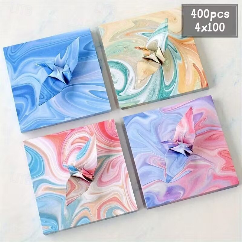 400Pcs Zodiac Origami Paper, Square Colorful Paper for Paper Cranes, Stars and Hearts, Kids and Kindergarten Craft Supplies4