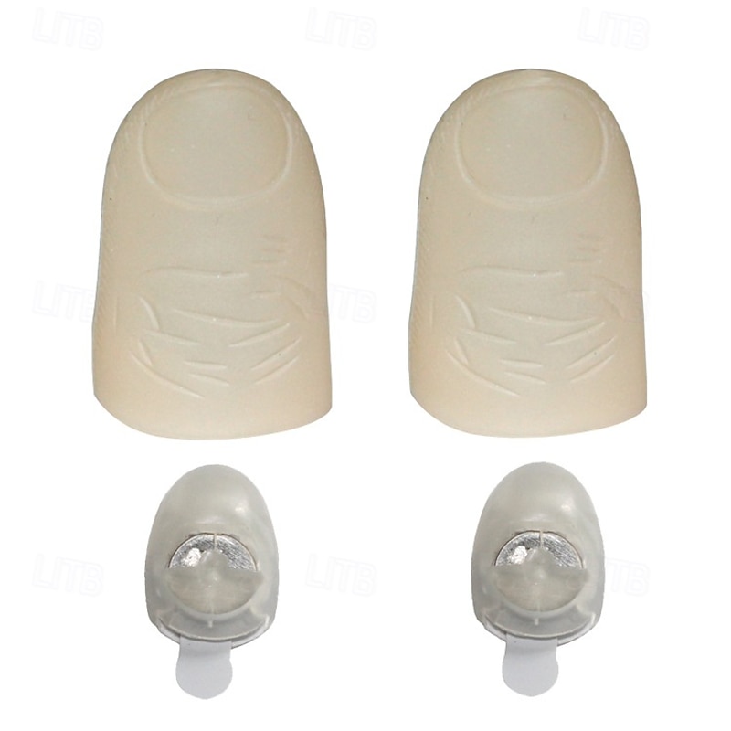 Magic Thumb Light Set, Finger Light Magic Trick LED Finger Lamp Thumbs Light Party Magic Props4