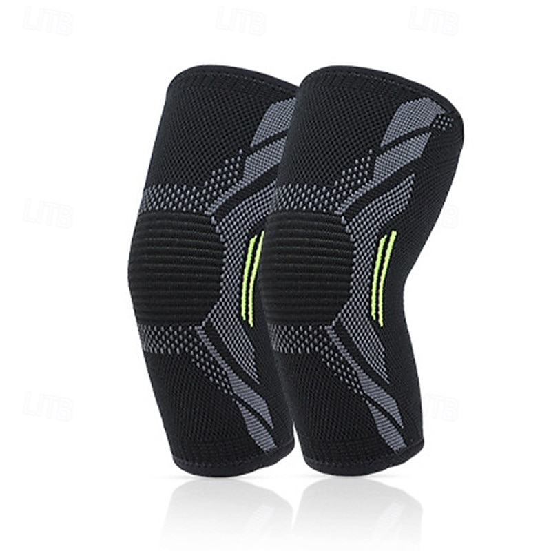 Men Anti-slip Plain Knee Pain Knee Support 2 Pack Sports Compression Knee Brace For Workout ACL2