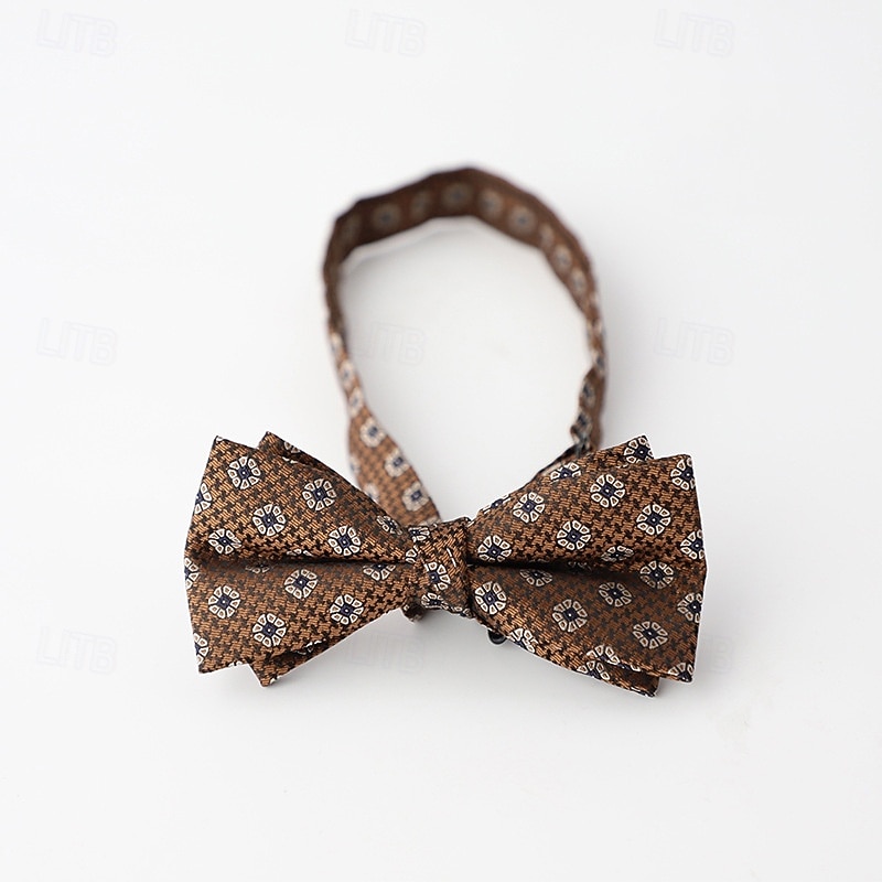 Men's Bow Tie Modern Contemporary Bow Geometic Wedding Party Daily Wear2