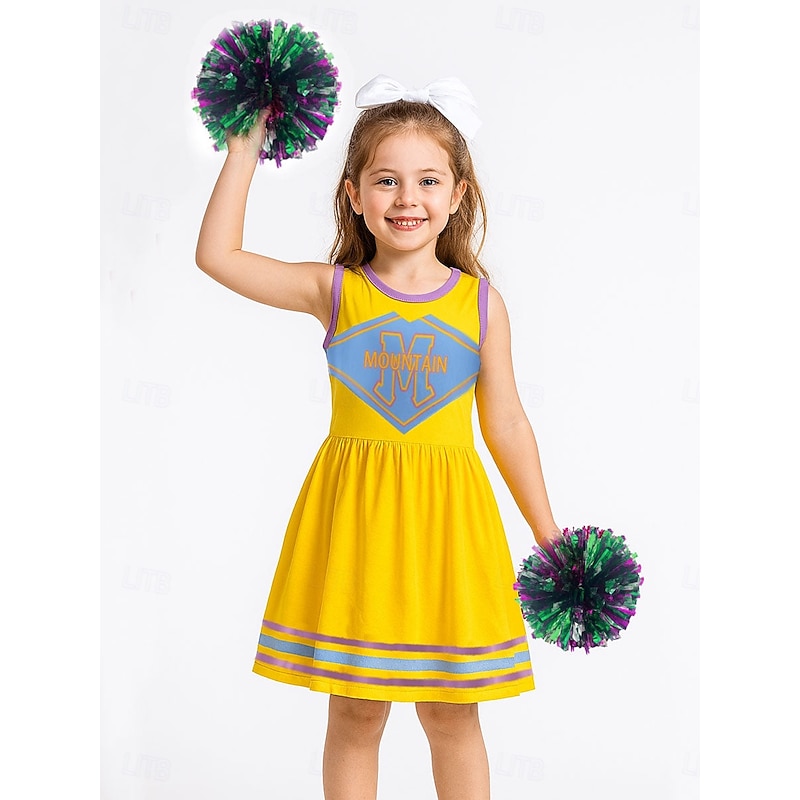 Zombie School Zombies 4 Cheerleader Costume Fancy Dress Cosplay Movie Cosplay for Girls' Kid's Halloween Carnival Performance Comic Con Anime Expo3