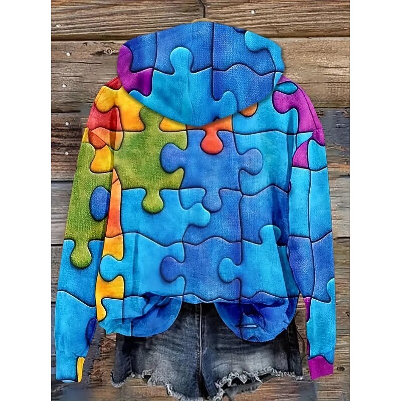 Women's 3D Print Vintage Boho Hoodie Patchwork Hoodie Sweatshirt Floral Pullover Sweatshirt Elegant Warm Active Long Sleeve Hooded Street Dailywear Casual Drawstring Print Blue Spring Fall Winter4