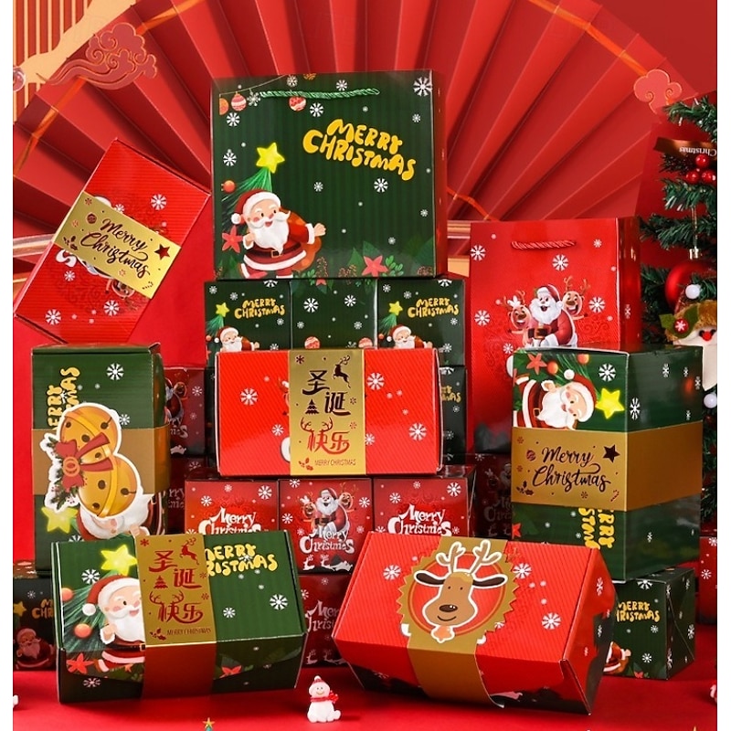 10/12/16/20pcs Christmas Pop-Up Box Foldable Christmas Money Bounce Box DIY Unique Folding Bouncing Cash Pop Up Gift Boxes for Birthday, Christmas, Anniversary, Valentine's Day2