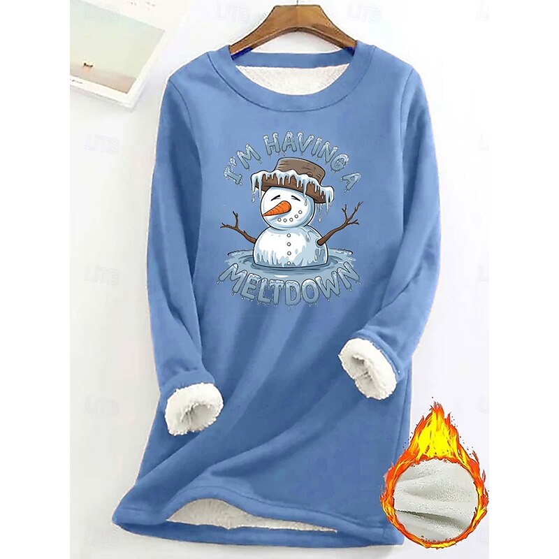 Women's Pullover Sweatshirt Graphic Letter Warm Casual Fuzzy Long Sleeve Round Neck Long Tops Street Casual Light Pink Black Dark Pink Blue Spring Fall Winter2