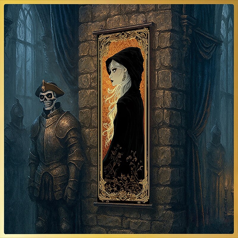 Halloween Wall Hangings Witch Fantasy Living Room Decorations Wall Door Background