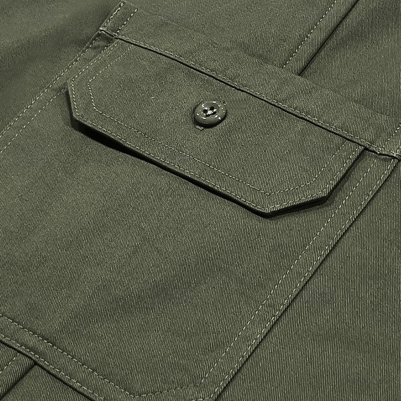 Men's Lightweight Jacket Shirt Jacket Cargo Jacket Casual Jacket Vacation Daily Breathable Pocket Spring Fall Plain Fashion Classic Lapel Regular Apricot Black Brown Army Green Jacket4