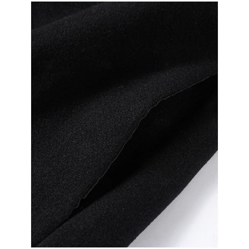 Women's Casual Jacket Comfortable Breathable Buttons Casual Plain Vacation Street Casual Daily Wear Single Breasted Short Stand Collar Loose Fit Long Sleeve Outerwear Black Spring Fall3