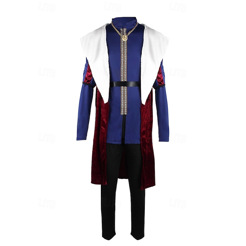 Couples Cosplay King Queen Outfits Couples' Costumes Unisex Movie Cosplay Cosplay Costume Party Red Costume Halloween Carnival Masquerade4