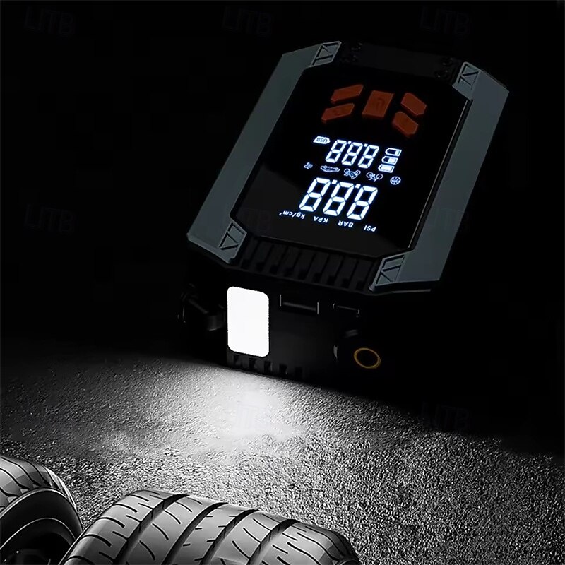 Tire Inflator Car Battery Jump Starter Portable Air Compressor Electric Air Pump for Cars SUVs & Trucks4
