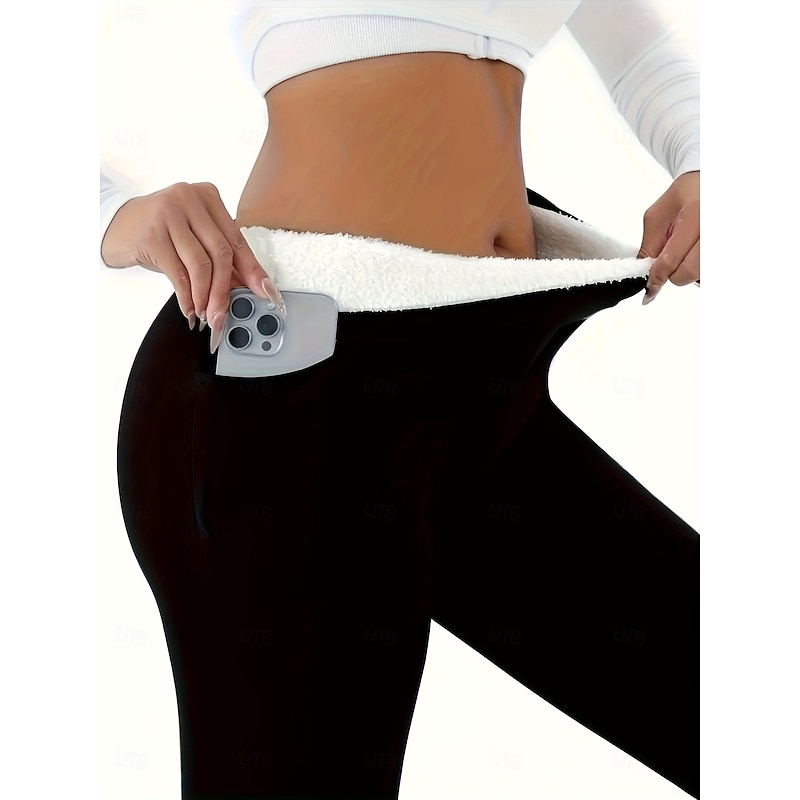 Women's Tights Leggings Anti Chafing Shorts Vacation Vintage Ethnic Style Full Length High Waist Solid Color High Cut Thermal Warm Comfort Stretchy Outdoor Vacation Street Black Red Blue Gray Summer3