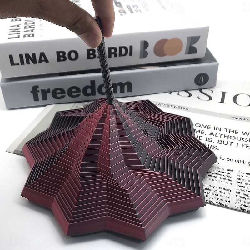 Expand Sensory Fidget Star Hexagonal Decompression Toy with Handle 3D Printed Stress-Relief Companion, Honeycomb Whirling Spiral Design for Focus and Anxiety Relief