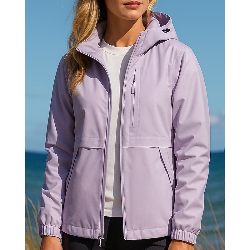 Women's Windbreaker Softshell Jacket Hiking Jacket Outdoor Waterproof Windproof Breathable Hiking Outfits Hiking Clothes Spring Autumn / Fall Top Fishing Camping / Hiking / Caving Running Patchwork