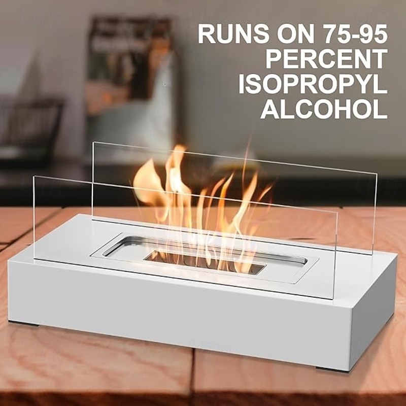 Tabletop Fire Pit,Indoor & Outdoor Table Top Firepit Ethanol Tabletop Fireplace Bowl for Patio Backyard Livingroom Family Dinner Party Valentines Day Tabletop Decorations3