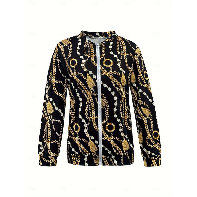 Women's Casual Jacket Warm Comfortable Zipper Pocket Elegant Fashion Daily Simple Lines / Waves Vacation Casual Daily Holiday Short Regular Baseball Collar Regular Fit Long Sleeve Outerwear Black3