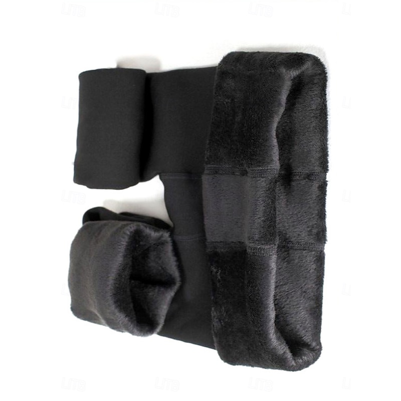 Women's Fleece Pants Leggings Fashion Streetwear Basic Full Length High Waist Plain High Cut Comfy Soft Comfortable High Elasticity Home Daily Wine Navy Black Beige Summer Spring Fall Winter Regular2